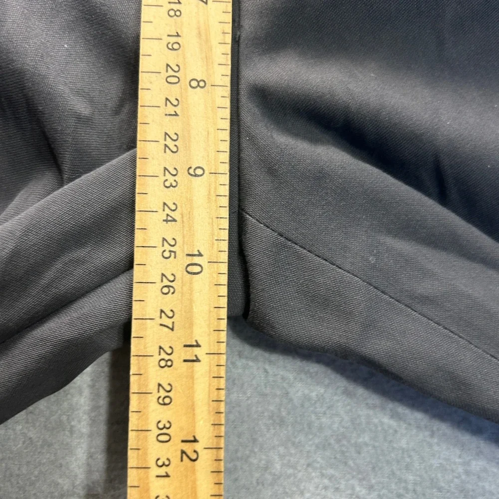 Dress Pants Mens Gray 34x34 Stretch Flat Front Career Office Business Trousers